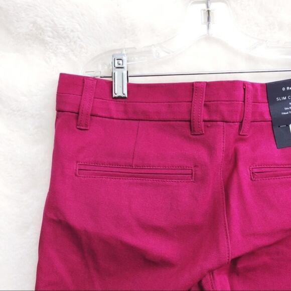 GAP Maroon Cropped Slim City Pants - Picture 3 of 8